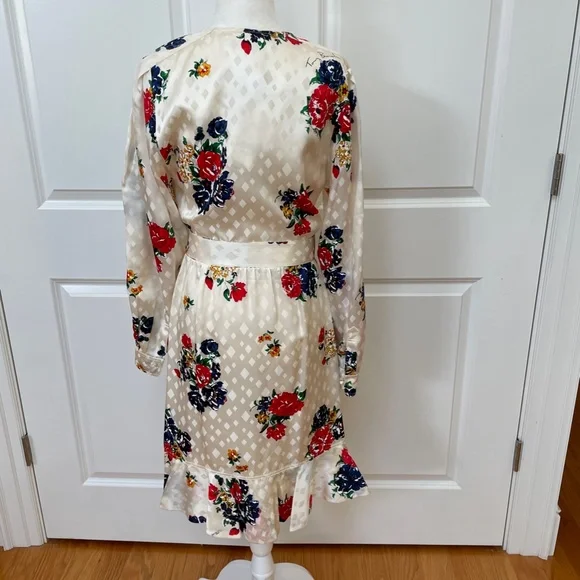 Tea Rose Ruffle Silk Belted Wrap Dress from TORY BURCH - Picture 10 of 16
